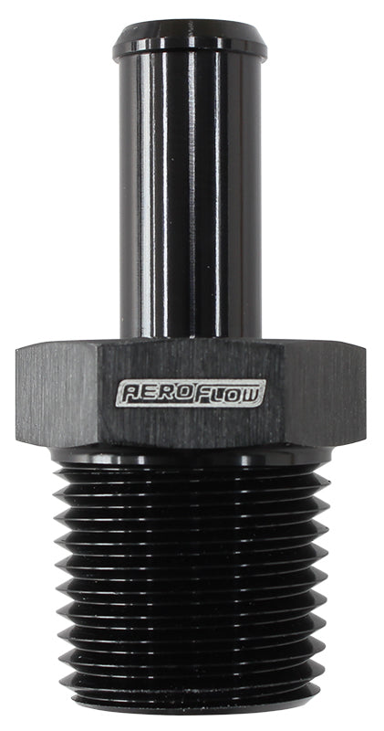 Aeroflow AF841-06-10ANBLK Male 3/8" NPT to -10 100/450 Series Braided Hose AN Size