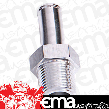 Aeroflow Performance Products AF841-06S Male 1/4" NPT to 3/8" Barb Silver Straight Male to Male