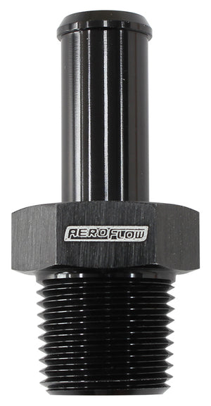 Aeroflow AF841-10ANBLK Male 1/2" NPT to -10 100/450 Series Braided Hose AN Size