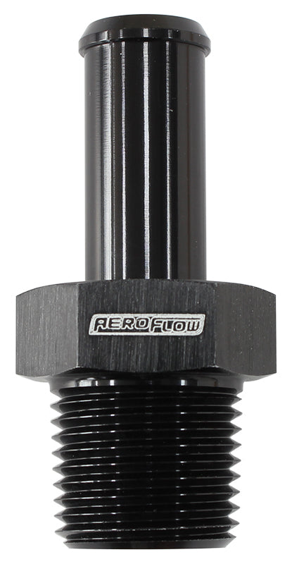 Aeroflow Performance Products AF841-10ANBLK Male 1/2" NPT to -10 100/450 Series Braided Hose AN Size