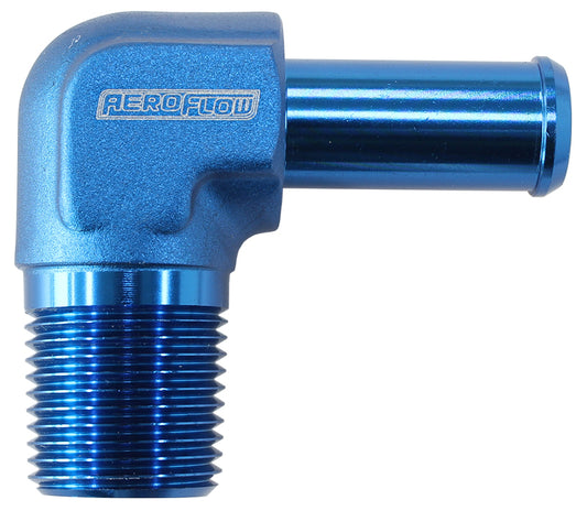 Aeroflow AF842-04AN 90 Deg 1/8" NPT to -4 100/450 Series Braided Hose AN Size