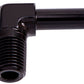 Aeroflow AF842-04BLK 90 Deg 1/8" NPT to 1/4" Barb Black 90 Deg Male to Male