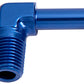 Aeroflow AF842-05 90 Deg 1/8" NPT to 5/16" Barb Blue 90 Deg Male to Male