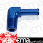 Aeroflow AF842-06-05 90 Deg 3/8" NPT to 5/16" Barb Blue 90 Deg Male to Male