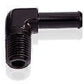 Aeroflow AF842-06-06BLK 90 Deg 3/8" NPT to 3/8" Barb Black Male to Male
