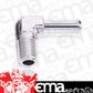 Aeroflow AF842-06-06S 90 Deg 3/8" NPT to 3/8" Barb Silver Male to Male