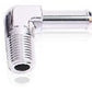 Aeroflow AF842-06-10S 90 Deg 3/8" NPT to 5/8" Barb Silver Male to Male