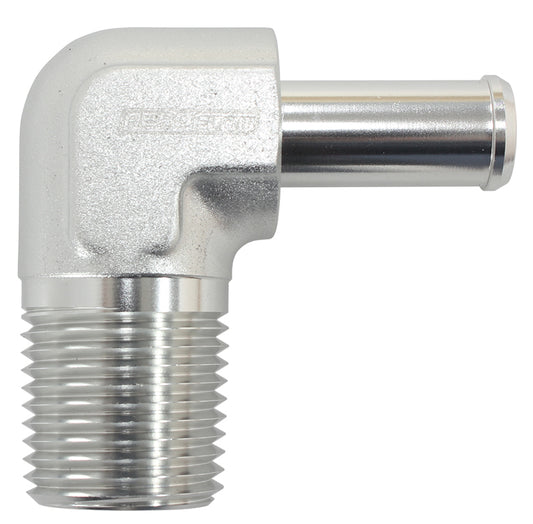 Aeroflow AF842-08-06ANS 90 Deg 1/2" NPT to -6 100/450 Series Braided Hose AN Size
