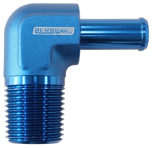 Aeroflow Performance Products AF842-08-08AN 90 Deg 1/2" NPT to -8 100/450 Series Braided Hose AN Size