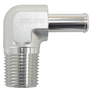 Aeroflow AF842-08-08ANS 90 Deg 1/2" NPT to -8 100/450 Series Braided Hose AN Size