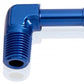 Aeroflow AF842-08-12 90 Deg 1/2" NPT to 3/4" Barb Blue 90 Deg Male to Male
