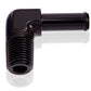 Aeroflow AF842-08-12BLK 90 Deg 1/2" NPT to 3/4" Barb Black 90 Deg Male to Male