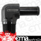Aeroflow AF842-10ANBLK 90 Deg 1/2" NPT to -10 100/450Series Braided Hose AN Size