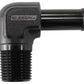 Aeroflow AF842-10ANBLK 90 Deg 1/2" NPT to -10 100/450Series Braided Hose AN Size