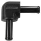 Aeroflow AF843-06BLK 90 Degree 3/8" Barb Both Ends Black 3/8" / 9.52mm Barb S