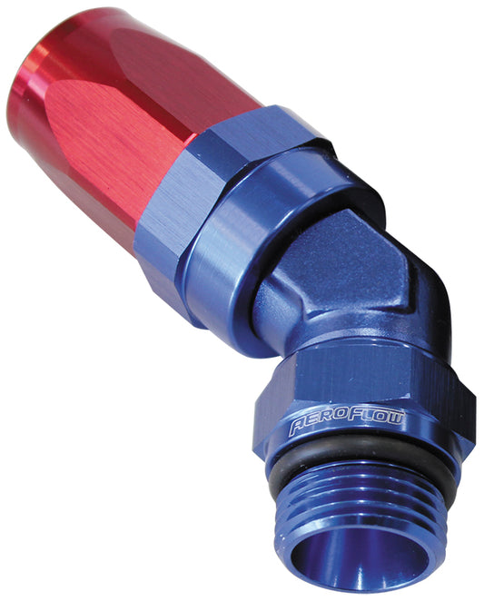 Aeroflow Performance Products AF844-06-06 45 Deg -6 Hose to Male -6 Thread
