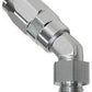Aeroflow AF844-12-12S 45 Deg -12 Hose to Male -12 Thread Silver