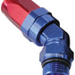 Aeroflow AF844-16-12 45 Deg -12 ORB to -16AN Hose Blue Swivel