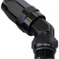 Aeroflow AF844-16-12BLK 45 Deg -12 ORB to -16AN Hose Blue Swivel