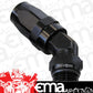 Aeroflow AF844-16-12BLK 45 Deg -12 ORB to -16AN Hose Blue Swivel