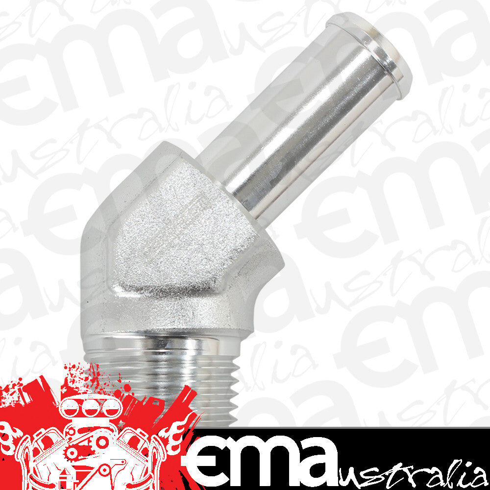 Aeroflow AF845-06-06ANS 45 Deg 3/8"NPT to -6 100 / 450Series Braided Hose AN Size