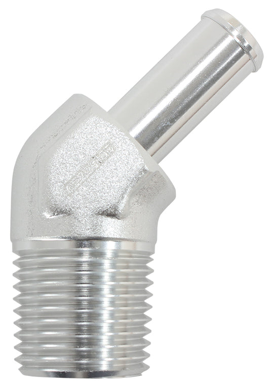 Aeroflow AF845-08-08ANS 45 Deg 1/2" NPT to -8 100/450 Series Braided Hose AN Size