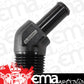 Aeroflow AF845-10ANBLK 45 Deg 1/2" NPT -10 100/450 Series Braided Hose AN Size