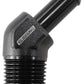 Aeroflow AF845-10ANBLK 45 Deg 1/2" NPT -10 100/450 Series Braided Hose AN Size