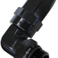 Aeroflow AF849-12-10BLK 90 Deg -12 Hose to Male -10 Thread Black
