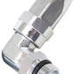 Aeroflow AF849-16-12S 90 Deg -12 ORB to -16AN Hose Silver Swivel