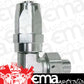 Aeroflow 100 & 450 series braided hose 90 Deg -16 ORB to -16AN Silver Swivel Aeroflow Performance Products AF849-16-16S