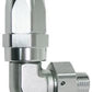Aeroflow 100 & 450 series braided hose 90 Deg -16 ORB to -16AN Silver Swivel Aeroflow Performance Products AF849-16-16S