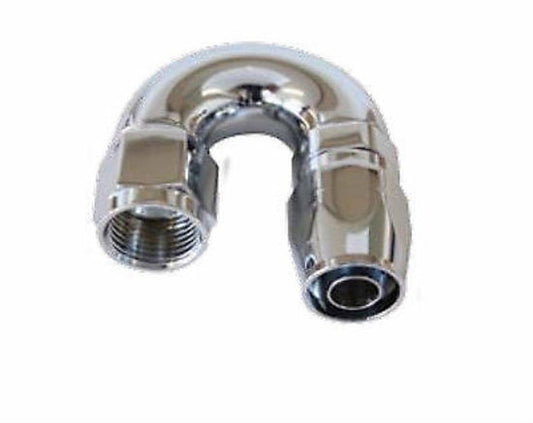 Aeroflow 100 & 450 series braided hose Elite 180 Deg -16AN End Elite Show Quality Full Flow Aeroflow Performance Products AF886-16