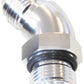 Aeroflow AF902-03S 45 Deg -3ORB to -3AN Complete with Jam Nut & O-Ring Silver