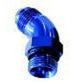 Aeroflow Performance Products AF902-08-06 45 Deg -6ORB to -8AN Complete with Jam Nut & O-Ring Blue