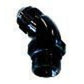 Aeroflow Performance Products AF902-12-10BLK 45 Deg -10ORB to -12AN Complete with Jam Nut & O-Ring Black