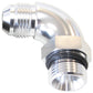 Aeroflow AF903-08-10S 90 Deg -10ORB to -8AN Completewith Jam Nut & O-Ring Silver