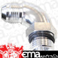 Aeroflow AF903-08-10S 90 Deg -10ORB to -8AN Completewith Jam Nut & O-Ring Silver