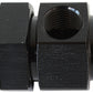 Aeroflow AF904-06BLK -6ORB to -6AN with 1/8" Port Black
