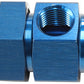 Aeroflow AF904-08 -8ORB to -8AN with 1/8" Port Blue