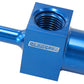 Aeroflow AF905-01 5/16" Female to Male with 1/8"Port Blue Quick Connect Efi
