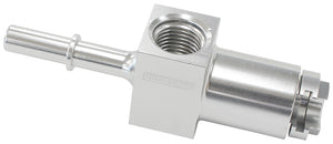 Aeroflow AF905-02S 3/8" Female to Male with 1/8" Port Blue Quick Connect Efi