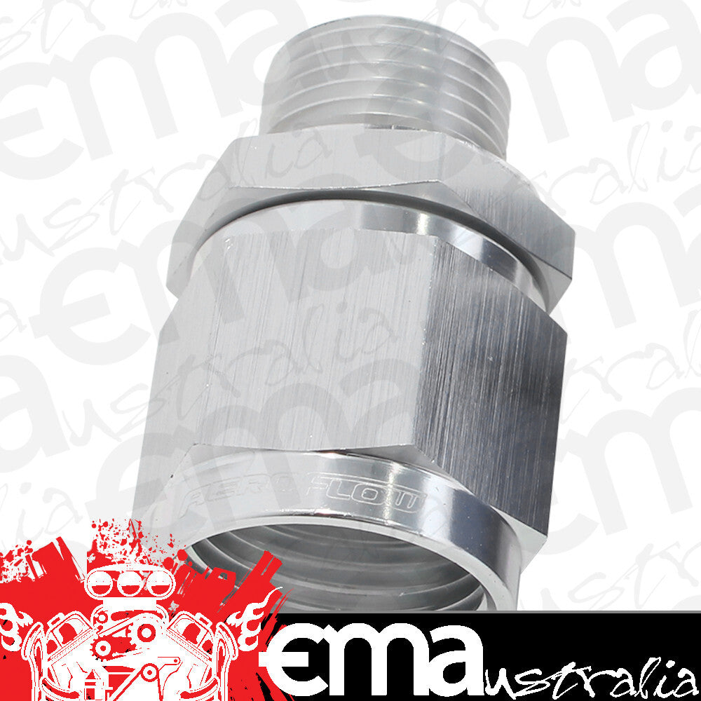 Aeroflow AF906-08-M12S M12 x 1.5 to -8 Female Swivel Silver Washer Seal
