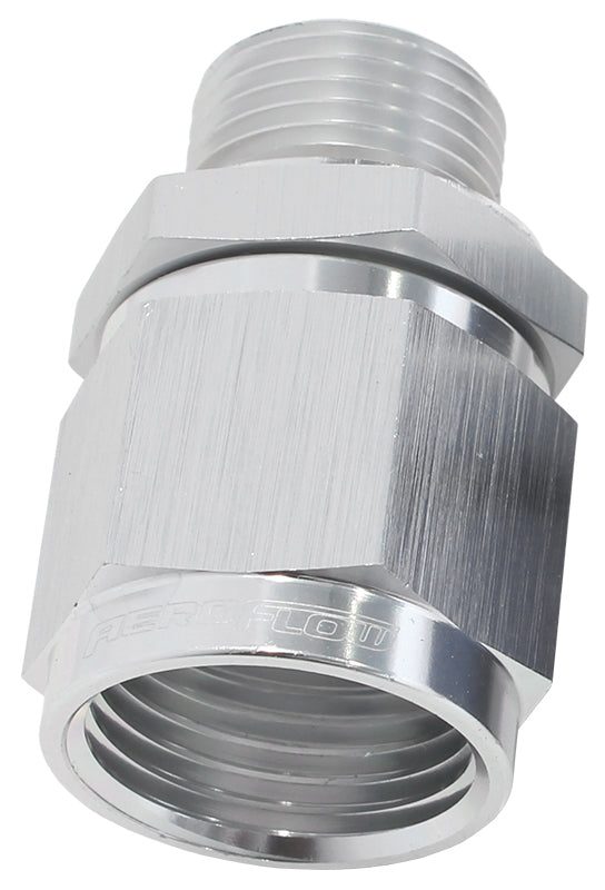 Aeroflow AF906-08-M12S M12 x 1.5 to -8 Female Swivel Silver Washer Seal