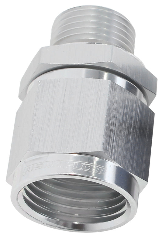 Aeroflow AF906-08-M12S M12 x 1.5 to -8 Female Swivel Silver Washer Seal