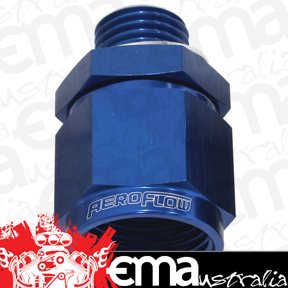 Aeroflow AF906-08-M14 M14 x 1.5 to -8 Female Swivel Blue Washer Seal