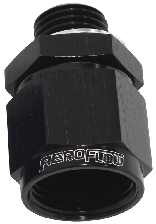 Aeroflow Performance Products AF906-08-M14BLK M14 x 1.5 to -8 Female Swivel Black Washer Seal
