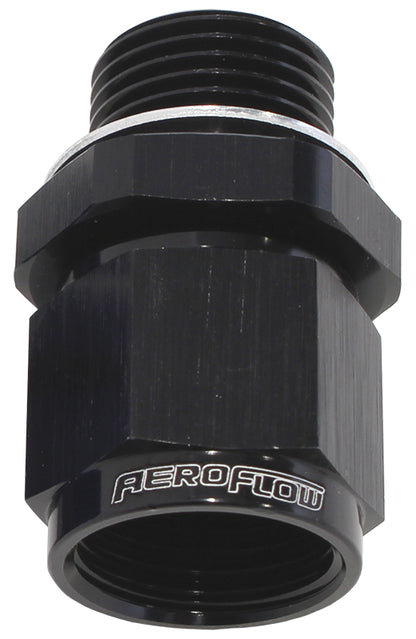 Aeroflow AF906-08-M18BLK M18 x 1.5 to -8 Female Swivel Black Washer Seal