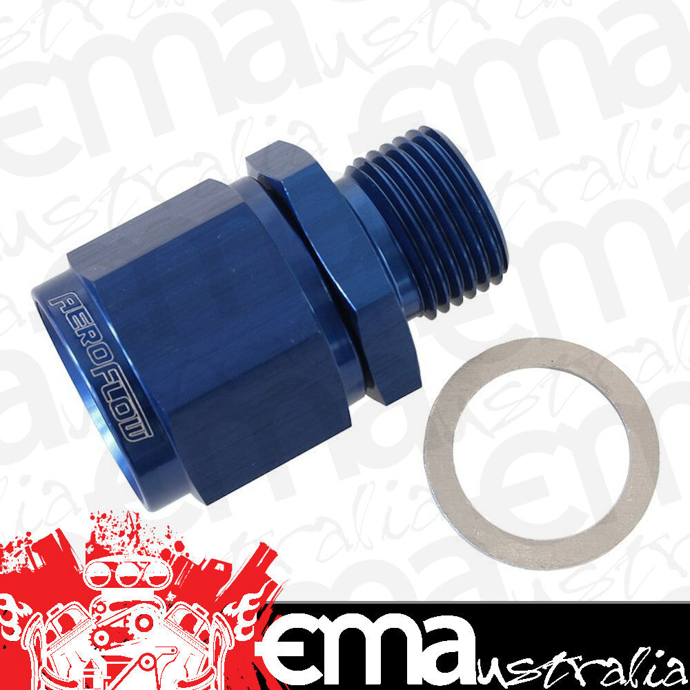 Aeroflow AF906-10-M18 M18 x 1.5 to -10 Female Swivelblue Washer Seal