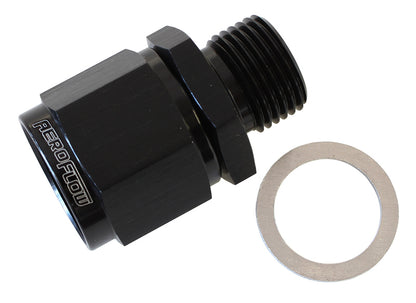 Aeroflow AF906-10-M18BLK M18 x 1.5 to -10 Female Swivelblack Washer Seal